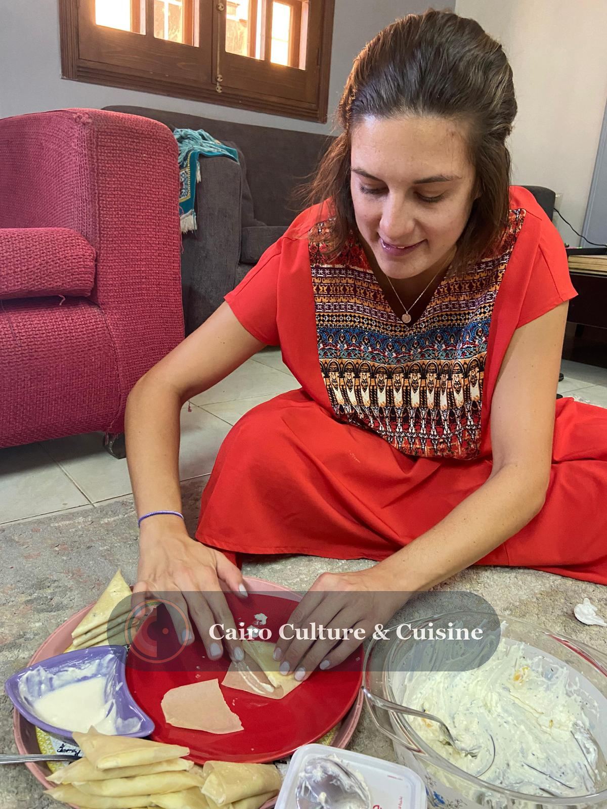 Egyptian family cooking class